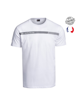 T-SHIRT SÉCU-ONE SECURITE PRIVEE BLANC