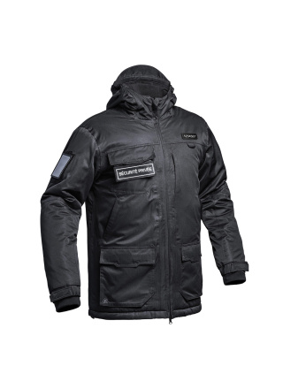 PARKA HARDSHELL SÉCU-ONE WF 150 FLAP SECURITE PRIVEE NOIR