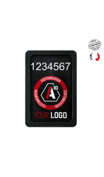 PORTE N° D'IDENTIFICATION + LOGO VELCRO POITRINE SÉCU-ONE NOIR