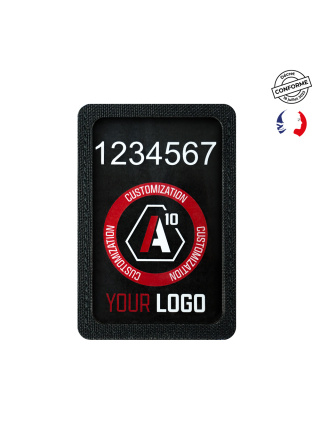 PORTE N° D'IDENTIFICATION + LOGO VELCRO POITRINE SÉCU-ONE NOIR