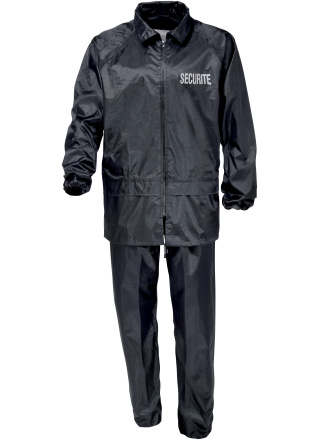 TENUE DE PLUIE NOIR SIGLE SECURITE