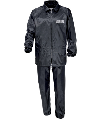 TENUE DE PLUIE NOIR SIGLE SECURITE