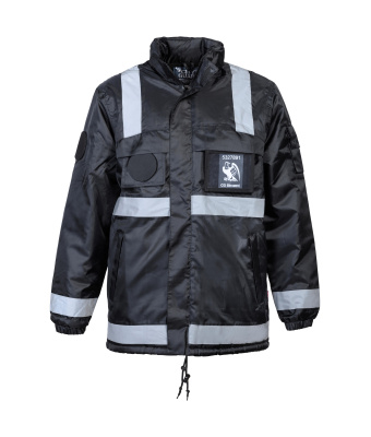COUPE-VENT POLAIRE SECURITE BANDES REFLECHISSANTES