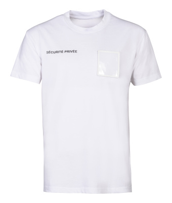 T-SHIRT BLANC SÉCURITÉ PRIVÉE GRANDE FENÊTRE