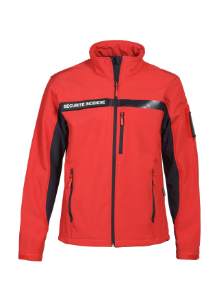 BLOUSON SOFTSHELL SECURITE INCENDIE