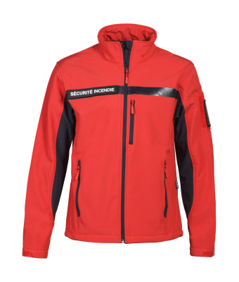 BLOUSON SOFTSHELL SECURITE INCENDIE