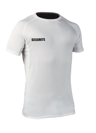 T-SHIRT RESPIRANT CHALLENGER SECURITE BLANC 