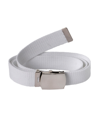 CEINTURE TOILE UNIE BLANCHE