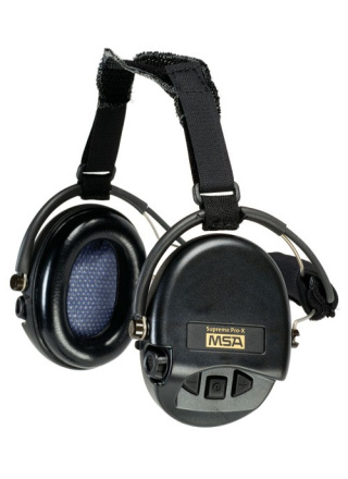 CASQUE ANTI-BRUIT SUPREME PRO-X SERRE-NUQUE NOIR COUSSINETS MOUSSE