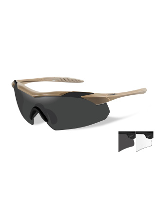 LUNETTES DE PROTECTION BALISTIQUES VAPOR TAN ECRANS FUME/INCOLORE