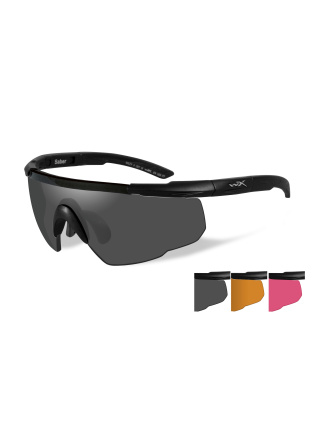 LUNETTES DE PROTECTION BALISTIQUES SABER ADVANCED ECRANS FUME/ORANGE/ROUGE