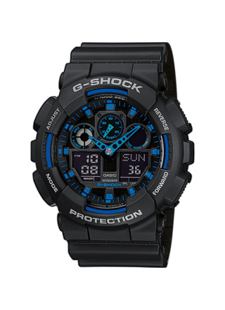 MONTRE G-SHOCK CLASSIC GA-100 NOIR/BLEU