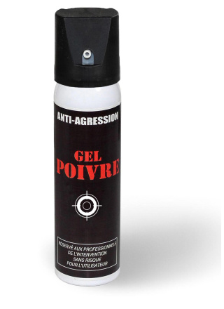 AEROSOL LACRYMOGENE ANTI-AGRESSION GEL POIVRE 100 ML