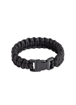 BRACELET DE SURVIE PARACORDE NOIR