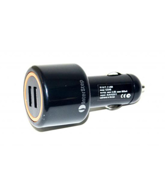 Adaptateur allume-cigare prise double pour cordon de chargement USB