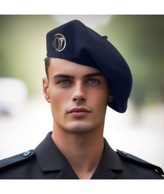 BERET ALPIN BLEU MARINE 100% LAINE