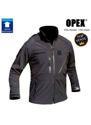 BLOUSON SOFTSHELL NOIR 3 COUCHES DINTEX 