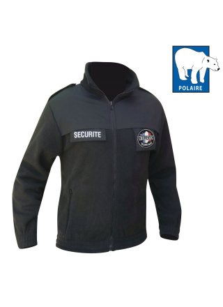 BLOUSON POLAIRE SECURITE NOIR