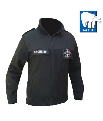 BLOUSON POLAIRE SECURITE NOIR