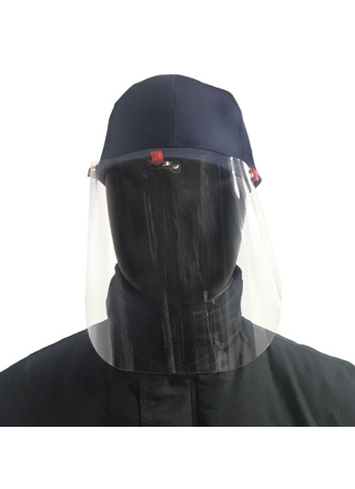 CASQUETTE MARINE + VISIÈRE DE PROTECTION 