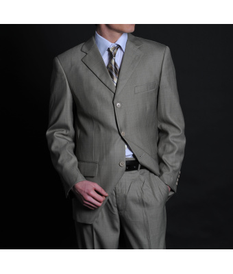 COSTUME BEIGE FONCE
