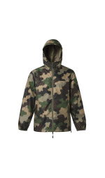 VESTE COUPE-VENT IMPERMEABLE ET RESPIRANTE RIPSTOP CAMO CE