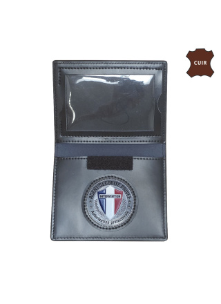 PORTE FEUILLE AGENT SECURITE PRIVEE 2 VOLETS AVEC CARTE NAVIGO