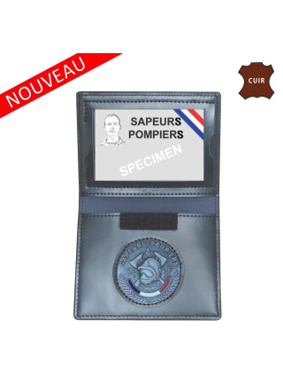 PORTE FEUILLE SAPEUR POMPIER 2 VOLETS AVEC CARTE NAVIGO