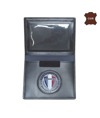 PORTE CARTE AGENT SECURITE PRIVEE 3 VOLETS