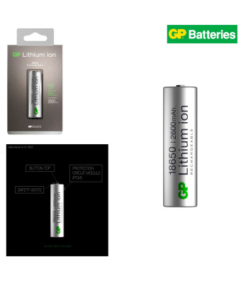 PILE RECHARGEABLE LITHIUM ION 18650