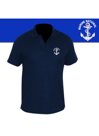 POLO MARINE MC IMPRIME MARINE NATIONALE