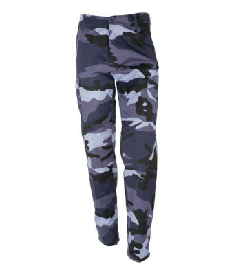 PANTALON BDU CAMO URBAIN BLEU