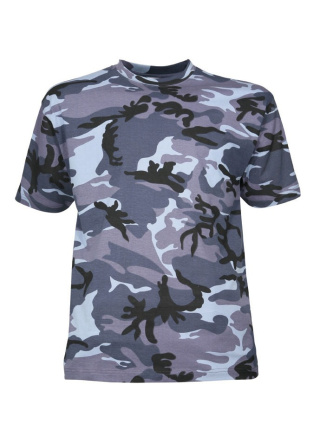 TEE-SHIRT CAMO BLEU