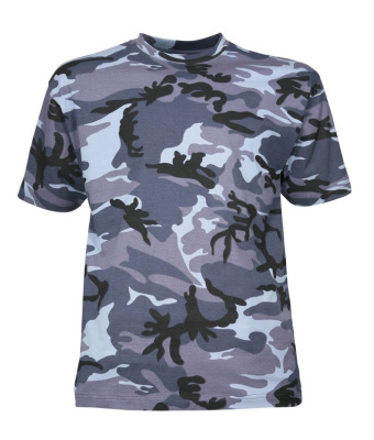 TEE-SHIRT CAMO BLEU