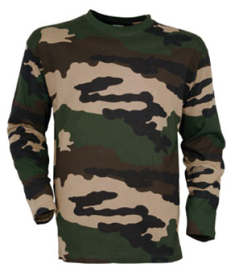 T-SHIRT MANCHES LONGUES CAMO CE