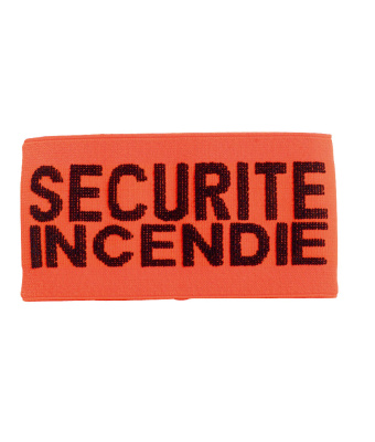 BRASSARD ELASTIQUE SECURITE INCENDIE 