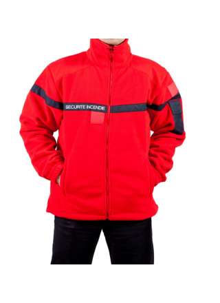 BLOUSON POLAIRE ROUGE SSIAP 