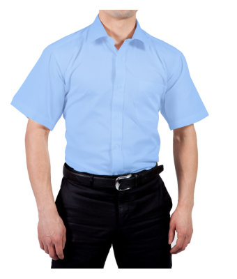 CHEMISE BLEU MANCHE COURTE