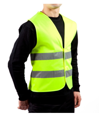 CHASUBLE SECURITE JAUNE FLUO