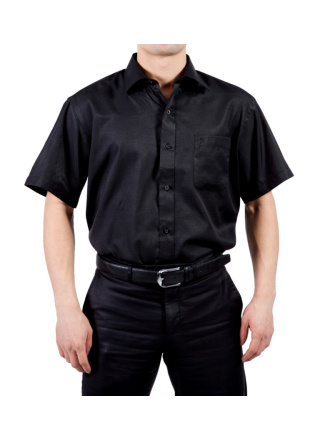 CHEMISE NOIRE MANCHE COURTE