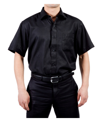 CHEMISE NOIRE MANCHE COURTE