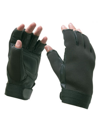 GANTS NEOPRENE ET CUIR DEMI DOIGT