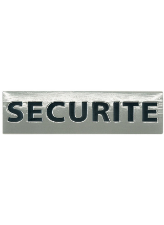 PLAQUE METAL SECURITE