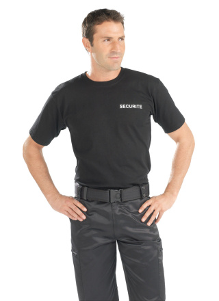 T-SHIRT NOIR SECURITE