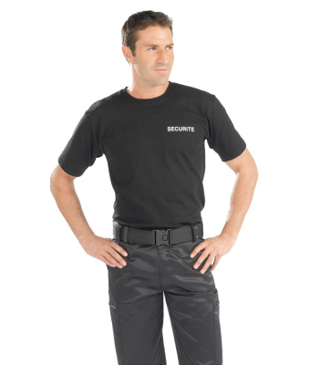 T-SHIRT NOIR SECURITE