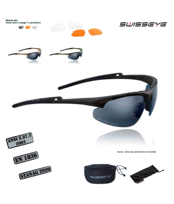 LUNETTES BALISTIQUES ET DE SOLEIL APACHE -  SWISSEYE