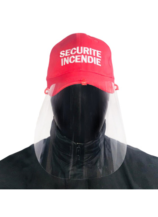 CASQUETTE SÉCURITÉ INCENDIE + VISIÈRE DE PROTECTION