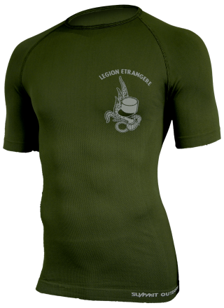 TEE-SHIRT TECH LINE LEGION ETRANGERE VERT OD 