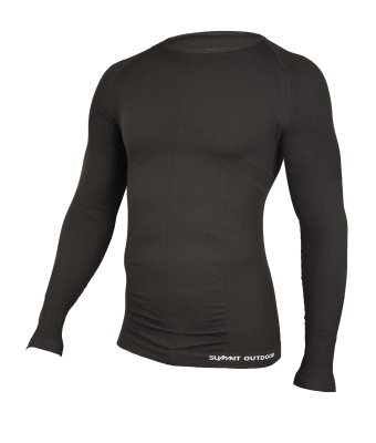 TEE-SHIRT TECHNICAL LINE MANCHES LONGUES NOIR