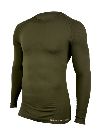 TEE-SHIRT TECHNICAL LINE MANCHES LONGUE VERT OD